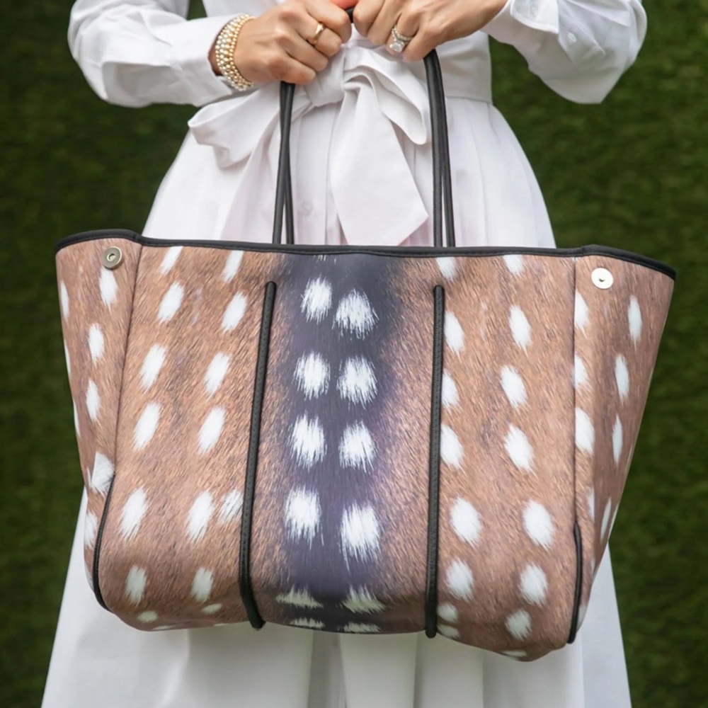 Spotted Brown Faux-Fur Tote Bag - Chic Everyday Carry